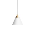 Colgante simple SOUIL madera E27 LED color blanco