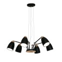 Colgante múltiple NICOT madera E27 LED