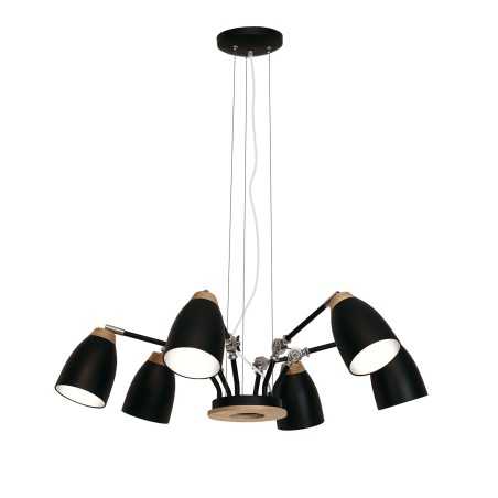 Colgante múltiple NICOT madera E27 LED