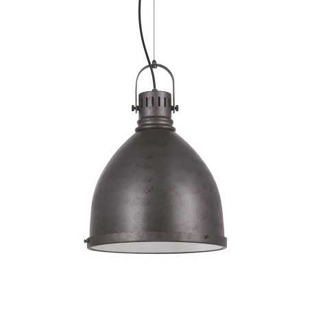 Colgante simple OSTOVE hierro E27 LED color gris rústico
