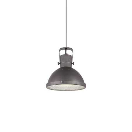 Colgante simple GOUERS hierro E27 LED color gris rústico