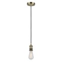 Colgante simple CULOT metal E27 LED color bronce cepillado