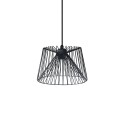 Colgante simple HAUTE metal E27 LED color negro