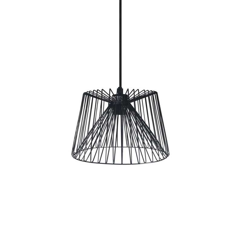 Colgante simple HAUTE metal E27 LED color negro
