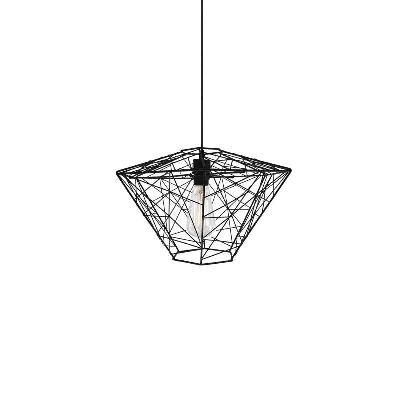 Colgante simple ORCUN metal E27 LED color negro