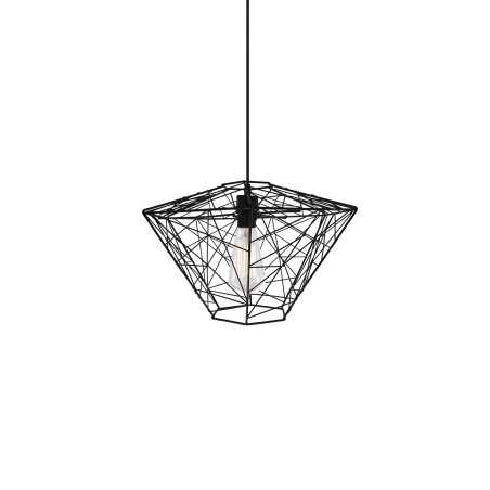 Colgante simple ORCUN metal E27 LED color negro