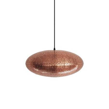 Colgante simple LHERS metal E27 LED color cobre brillo