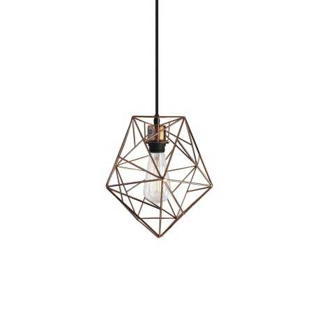 Colgante simple CAUBERT metal E27 LED color cobre brillo