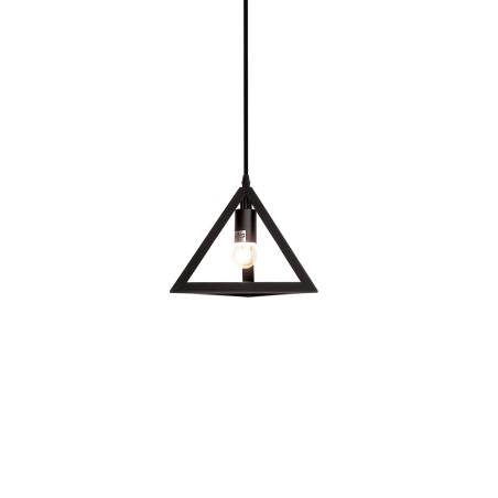 Colgante simple MUSOLEU aluminio E27 LED color negro