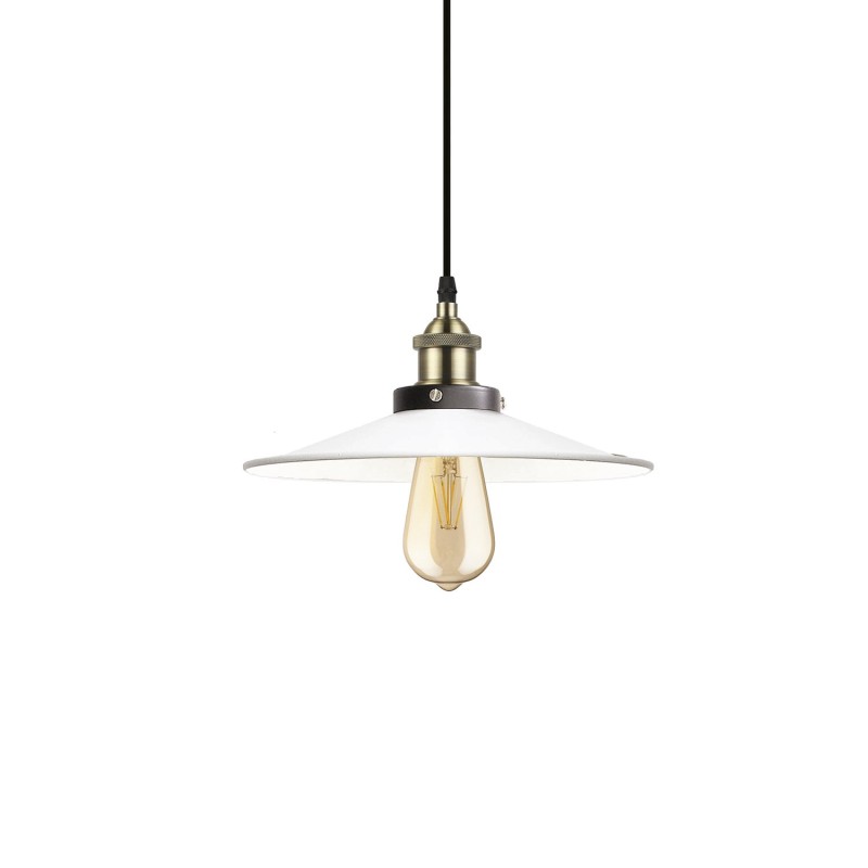 Colgante simple SUDRE metal E27 LED color blanco