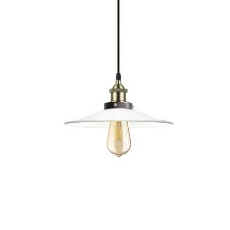 Colgante simple SUDRE metal E27 LED color blanco