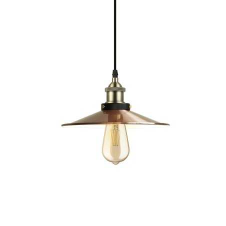 Colgante simple LUNEL metal E27 LED color cobre brillo