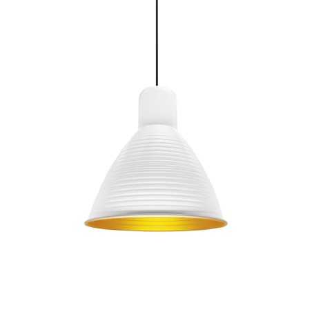 Colgante simple BENIS aluminio E27 LED color blanco