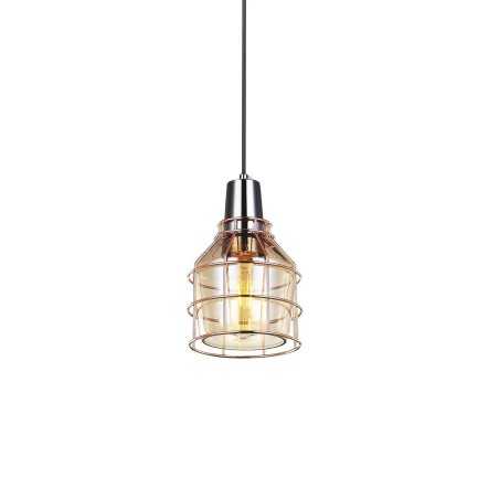 Colgante simple LOIRE cristal E27 LED colores