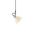 Colgante simple JAFFE metal E14 LED color blanco