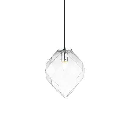 Colgante simple PERIER metal E27 LED color cromado brillo
