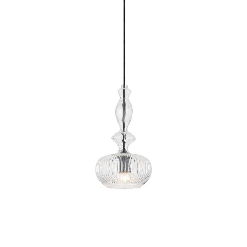 Colgante simple PAYROL cristal E27 LED colores