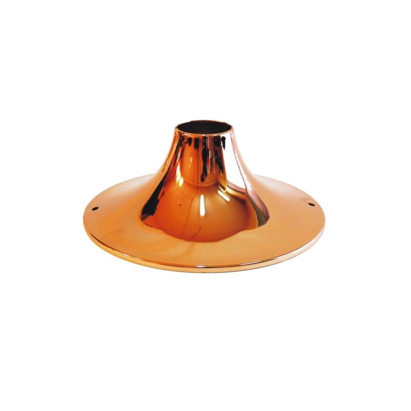 Soporte metal cobre brillo para lámparas 185mm x 70mm