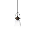 Colgante simple VELAY metal E27 LED color cobre cepillado