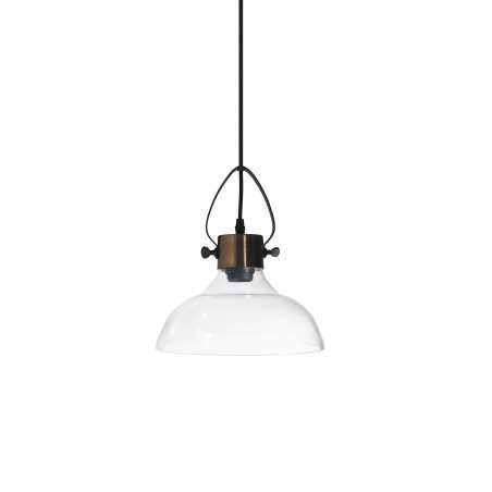 Colgante simple BRYON metal E27 LED color cobre cepillado