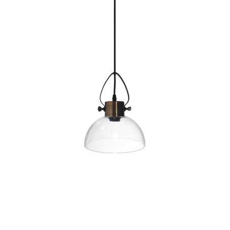 Colgante simple TRIZY metal E27 LED color cobre cepillado