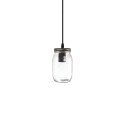 Colgante simple BLANY metal E27 LED color bronce cepillado