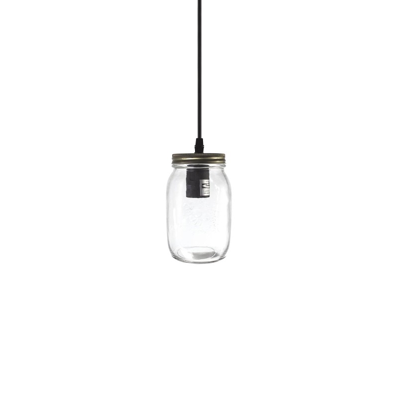 Colgante simple BLANY metal E27 LED color bronce cepillado