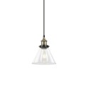 Colgante simple GOLGAN metal E27 LED color bronce cepillado