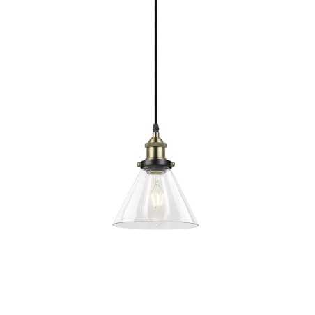 Colgante simple GOLGAN metal E27 LED color bronce cepillado