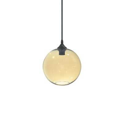 Colgante simple NEUZY cristal E27 LED colores