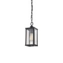 Colgante simple SANSE hierro E27 LED color negro