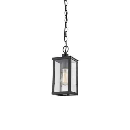 Colgante simple SANSE hierro E27 LED color negro