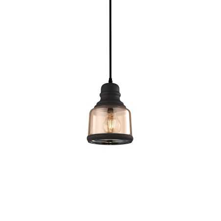 Colgante simple GORCE cristal E27 LED color ámbar