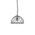 Colgante simple MURGEY hierro E27 LED color negro