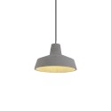 Colgante simple BASSE cemento E27 LED color cemento