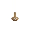 Colgante simple MCLE madera E27 LED color madera