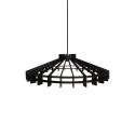 Colgante simple BRAIS madera E27 LED color negro