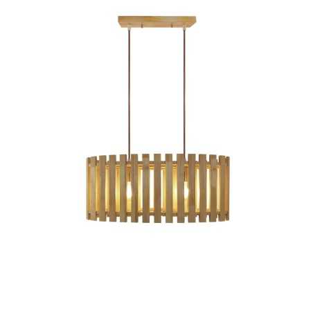 Colgante simple NOYAN madera E27 LED color madera