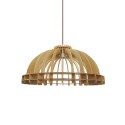 Colgante simple VINCE madera E27 LED color madera