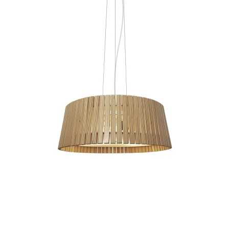 Colgante simple ROMAN madera E27 LED color madera