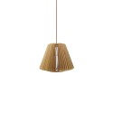 Colgante simple CLEDY madera E27 LED color madera