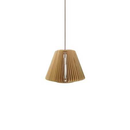 Colgante simple CLEDY madera E27 LED color madera