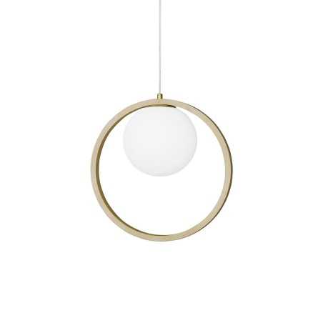 Colgante simple BINON madera E27 LED color madera