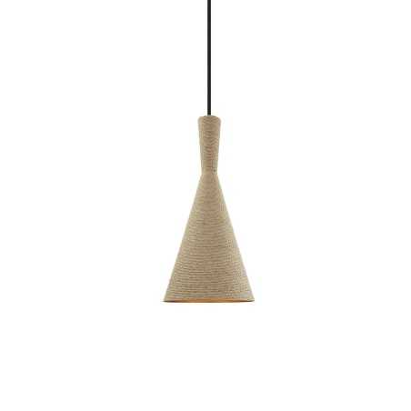 Colgante simple MUNHOA cáñamo E27 LED color madera