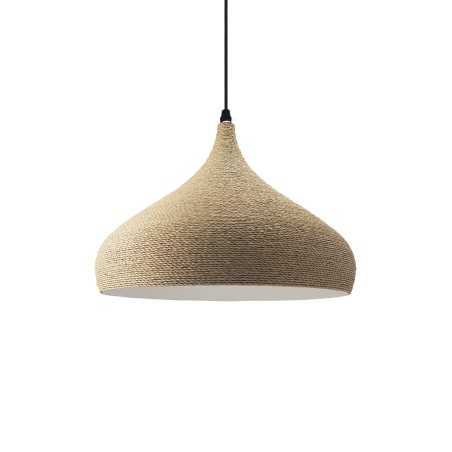 Colgante simple BRAND cáñamo E27 LED color madera