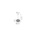Colgante simple ROHAN bambú E27 LED
