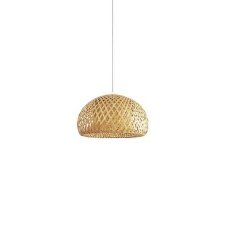 Colgante simple MAYAN bambú E27 LED color madera
