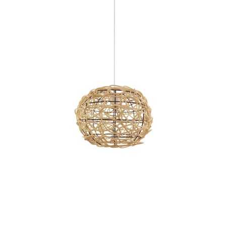 Colgante simple LIARD madera E27 LED color madera