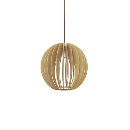 Colgante simple MOUSTER madera E27 LED color madera