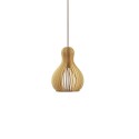 Colgante simple DURET madera E27 LED color madera